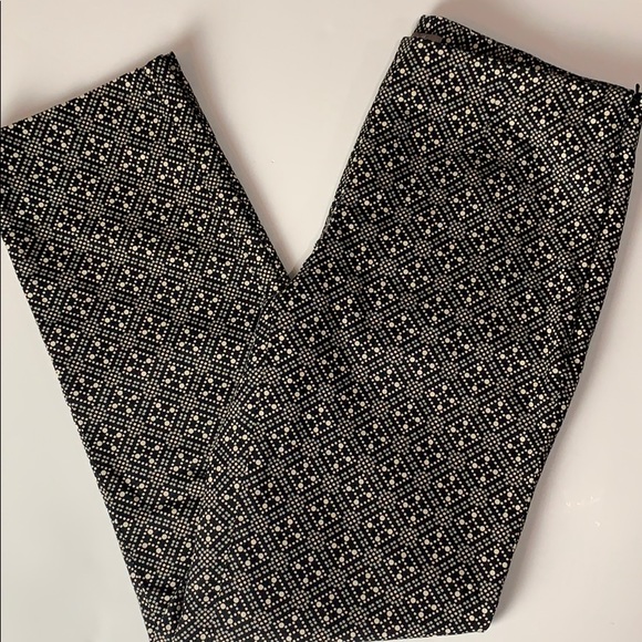 J. Jill Pants - J JILL - Black Print Ankle Stretch Pants EC